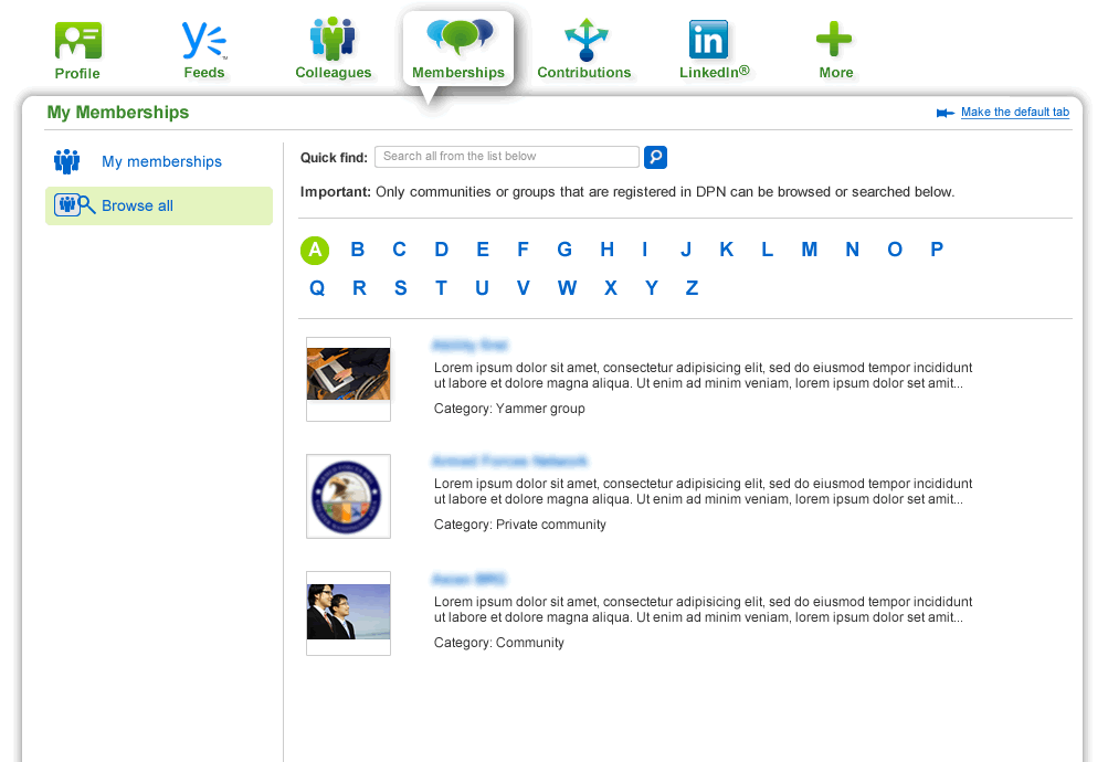 Global People Network Website